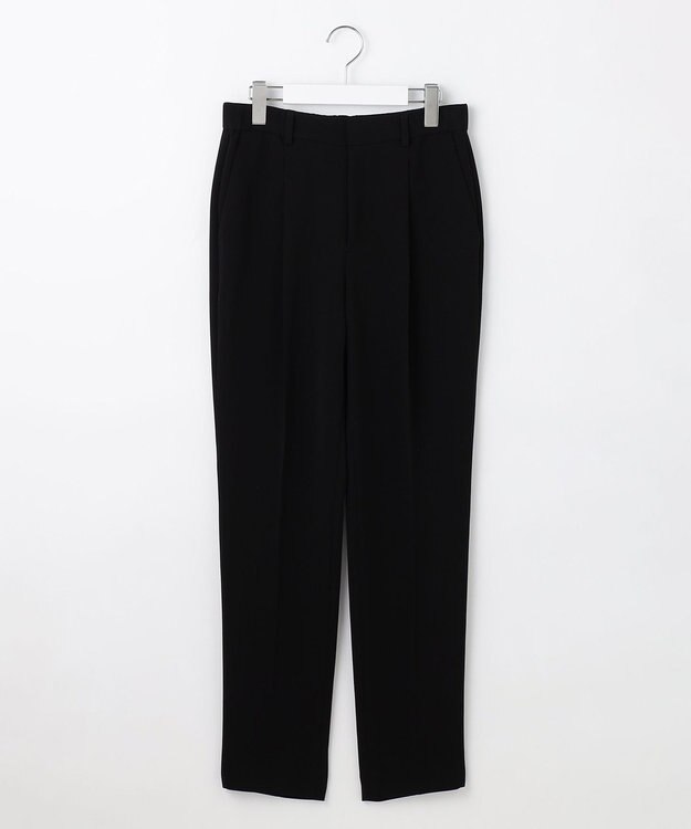 自由区 L 【19号サイズまで展開・カタログ掲載・セットアップ対応】トリアセダブルクロステーパード パンツ ブラック