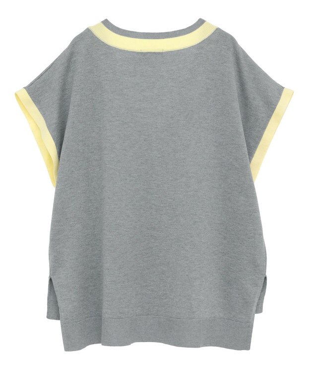 earth music&ecology チルデンライクベスト Gray Mixture