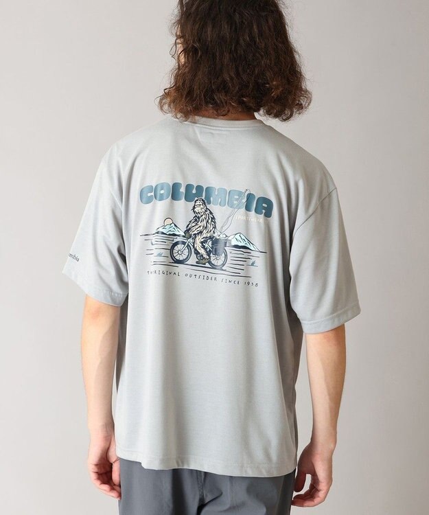 Columbia Columbia/ シダートレイルバックグラフィックTシャツ /コロンビア Columbia Grey Ride Squatch