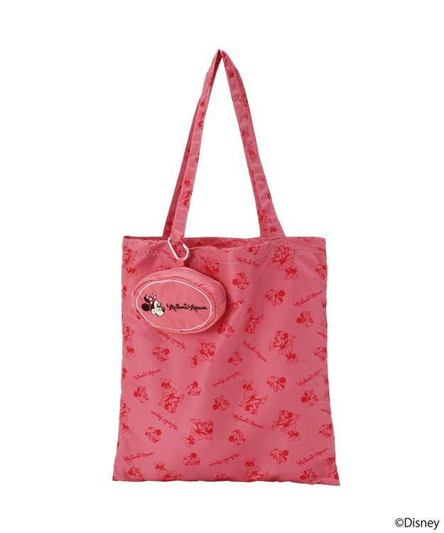 earth music&ecology 【予約】Disney/アソートポーチ付きエコバッグ ピンク