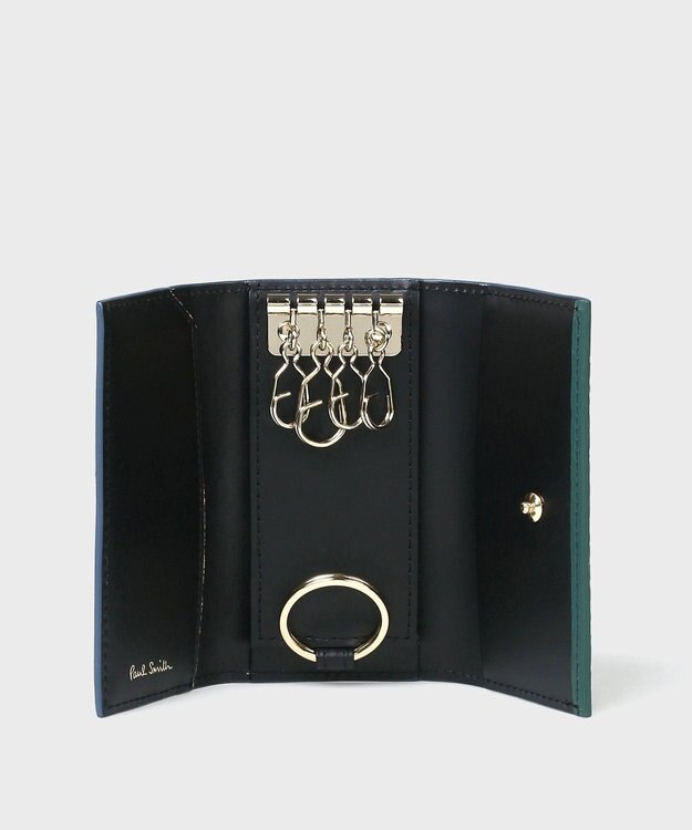 Paul Smith クロップドロゴ キーケース ダークグリーン