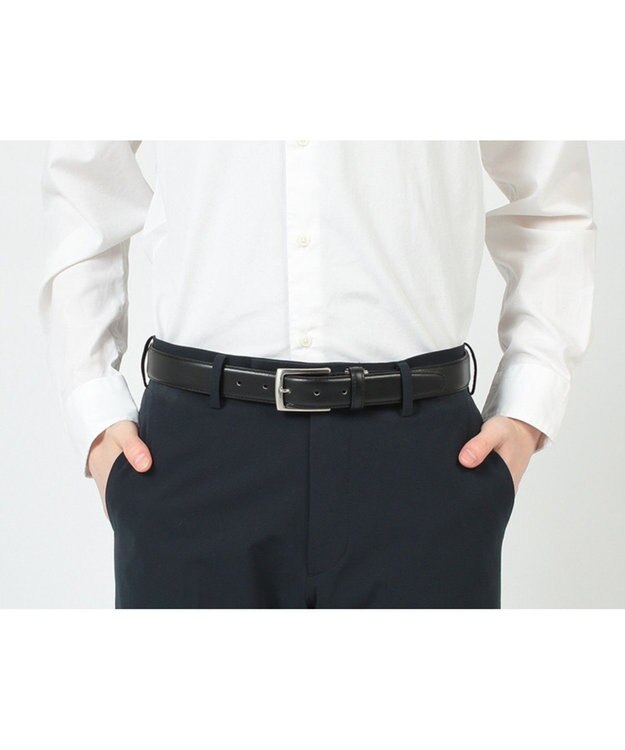 REGAL FOOT COMMUNITY 【リーガル】TS89 銀付き スムースベルト ベルト ブラック
