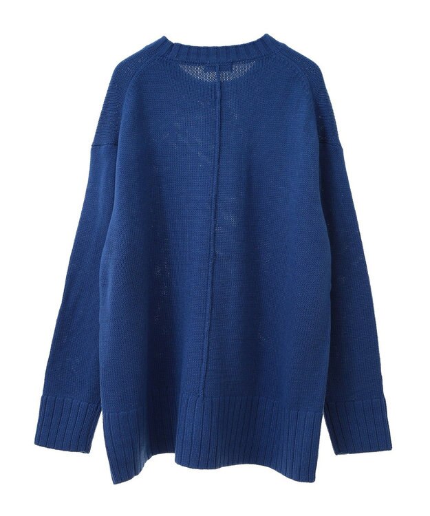 earth music&ecology ウォッシャブルスリットチュニック Blue