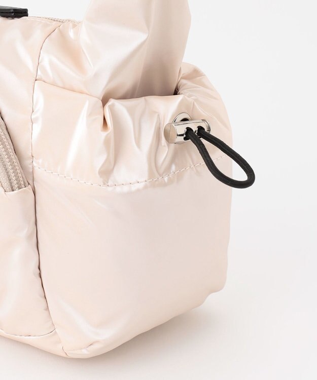 LA BAGAGERIE メタリックドロストポケット　ミニショルダーバッグ アイボリー