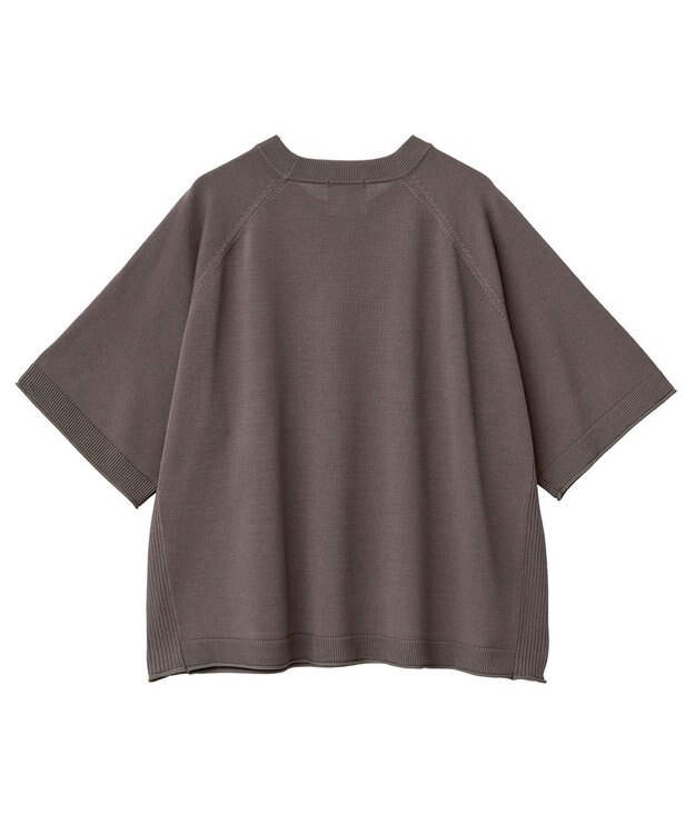 Green Parks トレーナー風ニットプルオーバー Brown