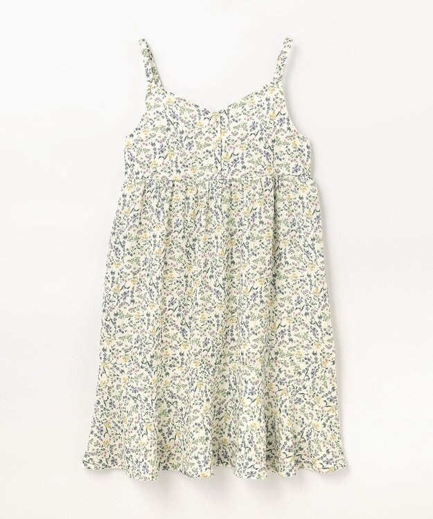 ANY KIDS フラワープリント キャミ ワンピース オフホワイト系
