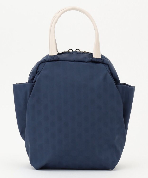 Y'SACCS はっ水ドットジャカード　ショートハンドル付き　軽量2wayショルダー ネイビー