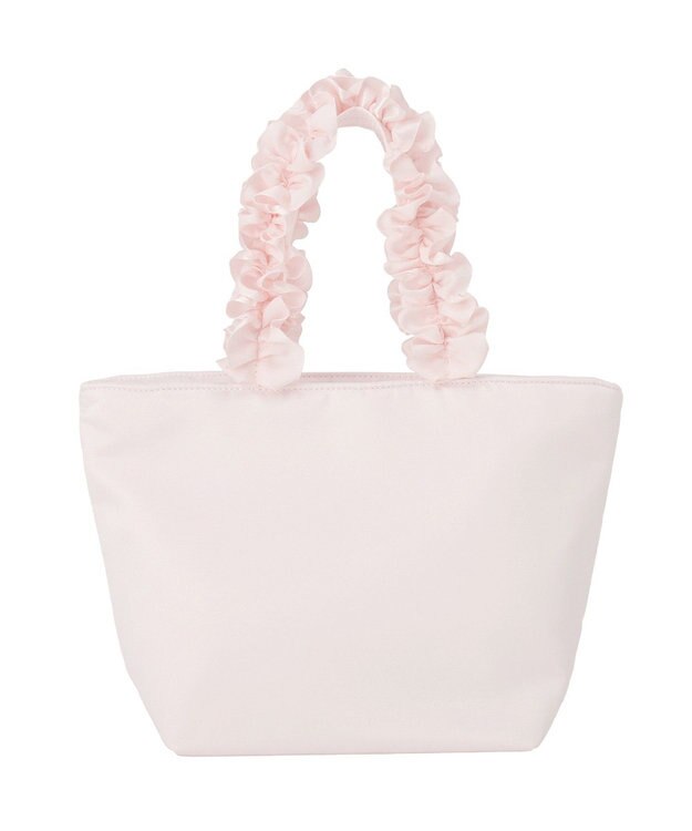 Maison de FLEUR ブランドロゴフリルハンドルトートSバッグ Pink