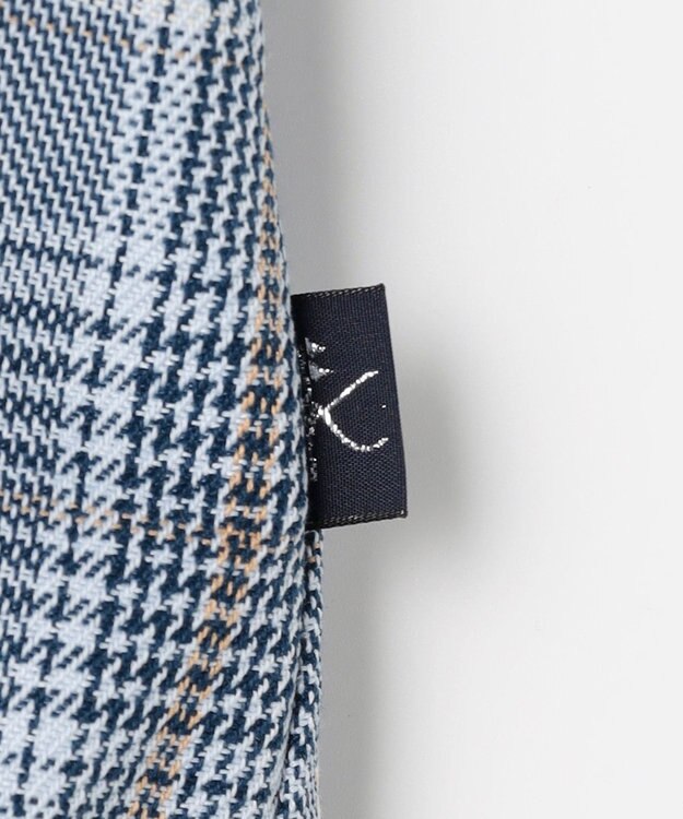 組曲 KIDS 【150-160㎝】グレンチェック キュロット サックスブルー