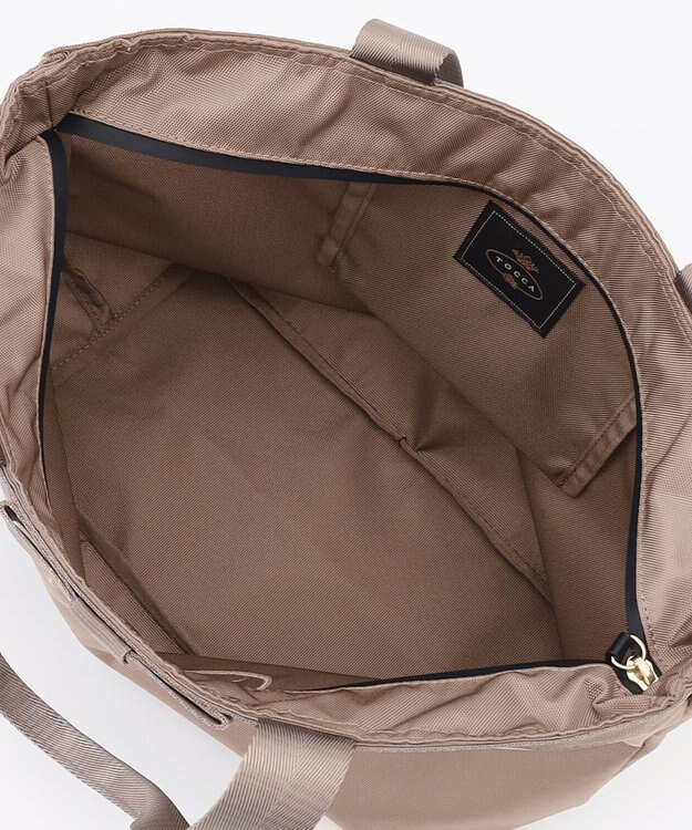 TOCCA 【A4サイズ対応・撥水・サスティナブル素材】LOGO RAIN 2SET BAG バッグ ベージュ系