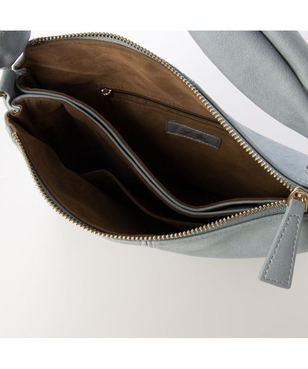 UNBILLION カシュカシュ cachecache / 結びハンドルスワローマチショルダー サックスブルー