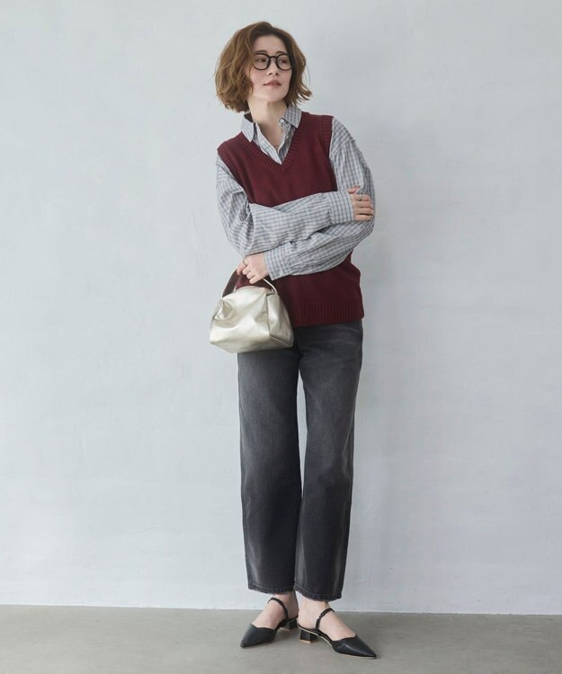 WEGO 【XS～Lサイズ展開/美脚】ストレートデニムパンツ デニムブラックソノタ