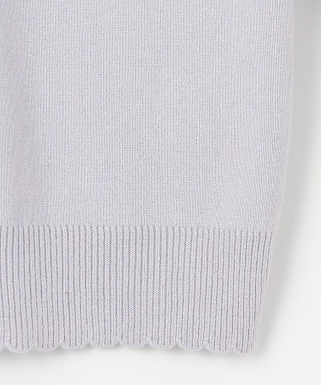 ANY KIDS 肩フリル しあわせタッチ ニット サックスブルー