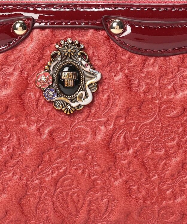 ANNA SUI セルパン ラウンド長財布 レッド