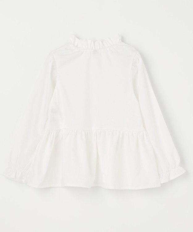 ANY KIDS ニットベストレイヤードチュニック 千鳥ジャガード×エクリュ