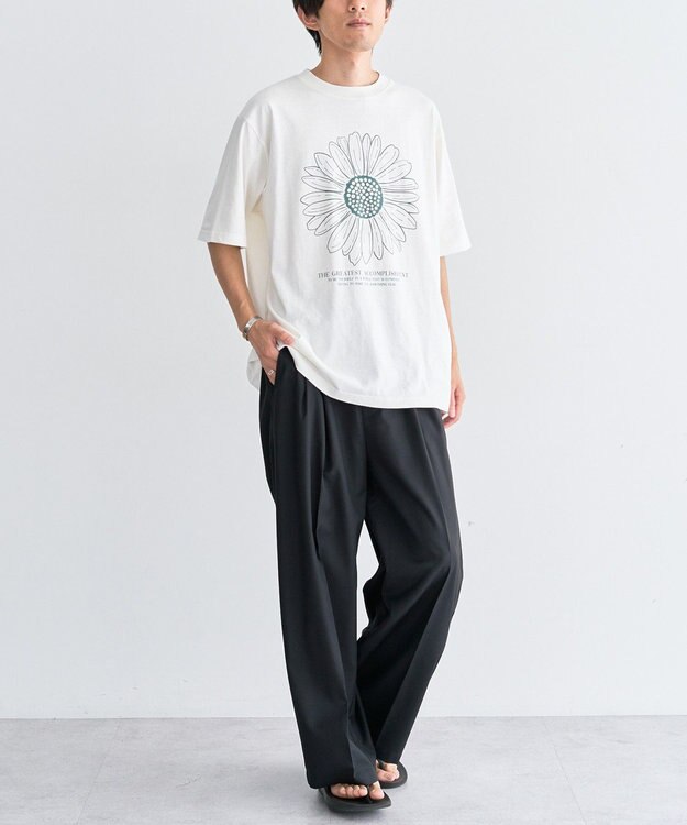 CRAFT STANDARD BOUTIQUE フラワープリントグラフィックＴシャツ A