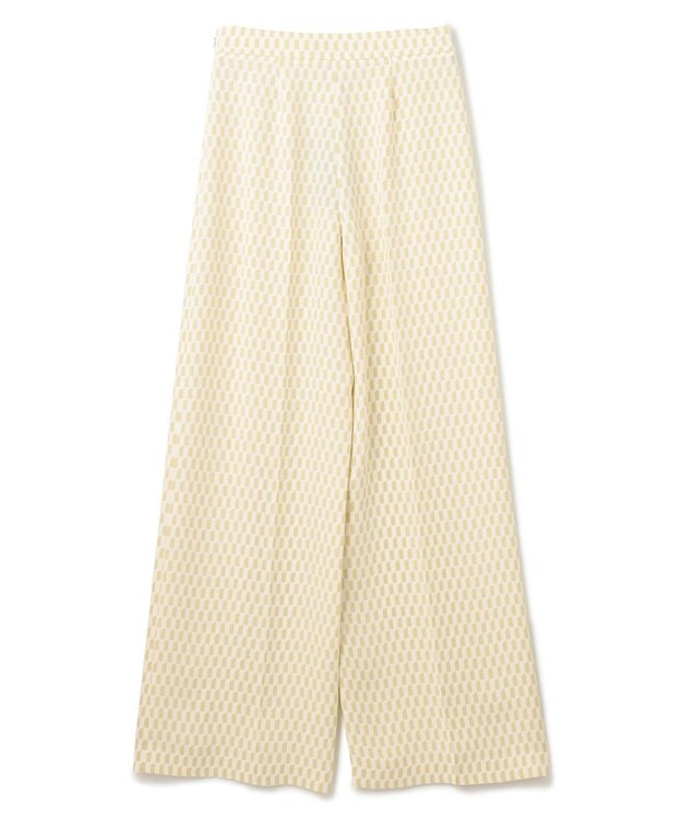JOSEPH アルコーブプリント　ワイドトラウザーズ Pale Olive/Ivory