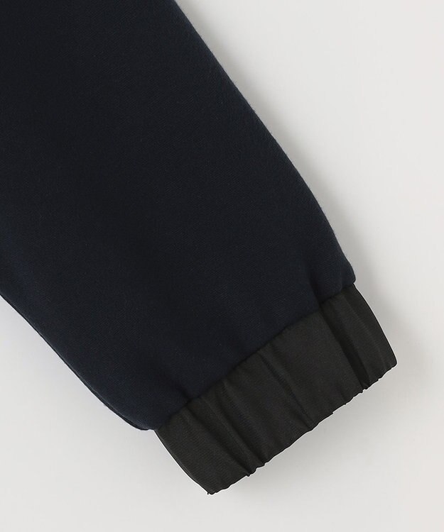 23区GOLF 【23Fondation/WOMEN】コンビ素材 フーディパーカー ブラック系