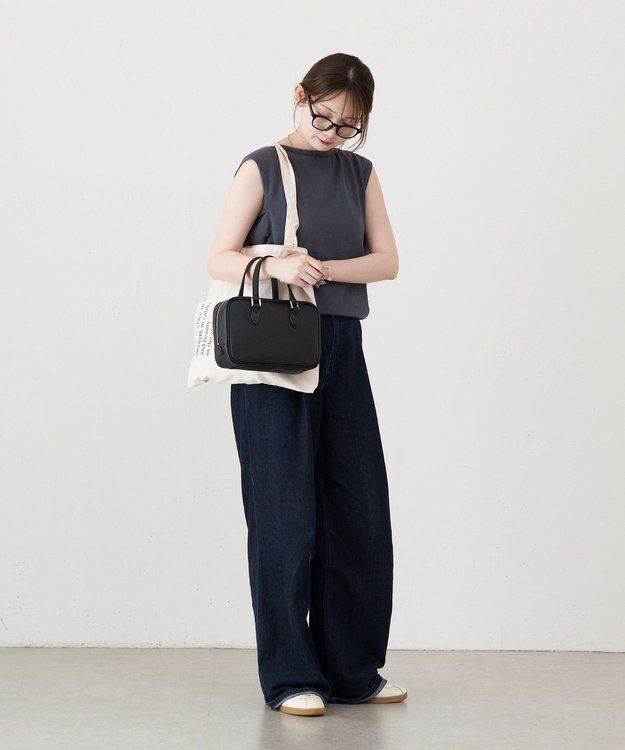 russet 【2025AW新作】シュリンクレザー2WAYミニボストンバッグ(CE-1581) Black