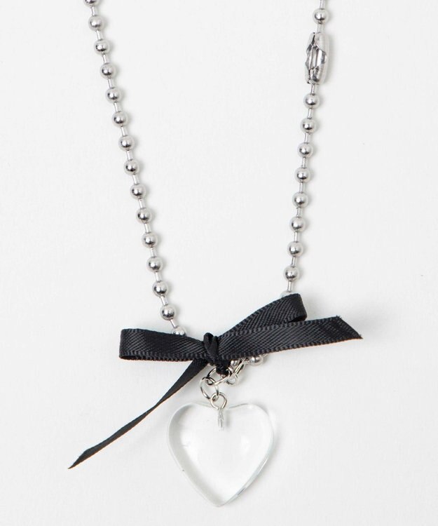 WEGO Lチェーンリボンハートネックレス 柄1