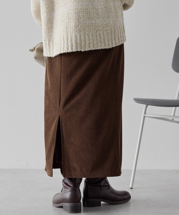 AMERICAN HOLIC カットコーデュロイスカート Brown