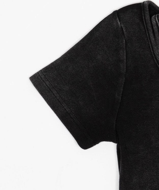 WEGO ヴィンテージライクレースアップT スミクロ