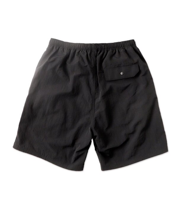 WEGO 【速乾/ウエストゴム/SMLサイズ】ナイロンイージーショーツ ブラック