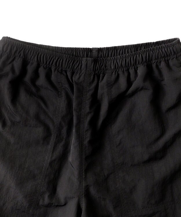 WEGO 【速乾/ウエストゴム/SMLサイズ】ナイロンイージーショーツ ブラック