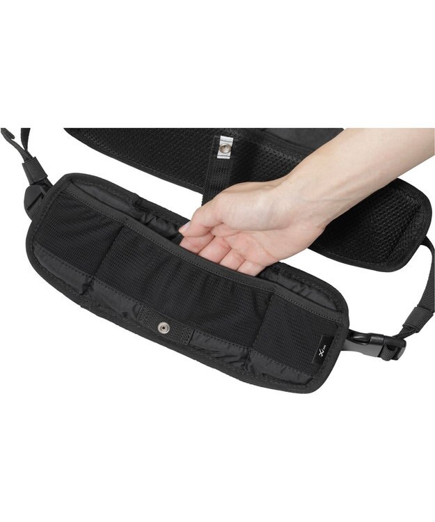 CW-X 【UNISEX】バッグ　ウエストポーチ　ユレにくい設計　小物収納可　ボトルイン可　/ワコール　HYO070 ブラック