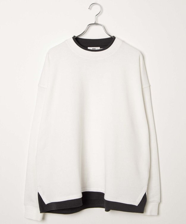 WEGO フェイクレイヤードプルオーバー ホワイト