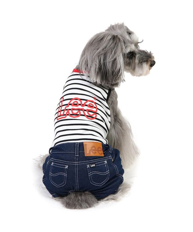 PET PARADISE Lee パンツつなぎ 《鹿子ボーダー》 小型犬 鹿子ボーダー