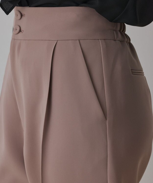 GRACE CONTINENTAL ハイウエストテーパードパンツ ピンク