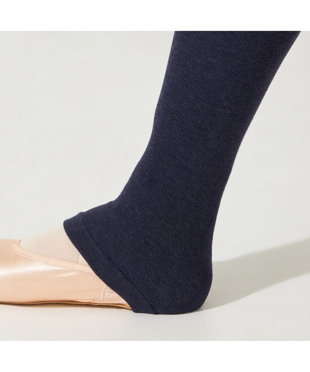 Chacott レッグウォーマー ミディアム丈 （サーモギア(R)糸使用） ネイビー