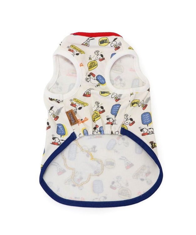 PET PARADISE スヌーピー ペティヒート天竺 タンクトップ 《えさ皿柄》 中型犬 大型犬 えさ皿柄