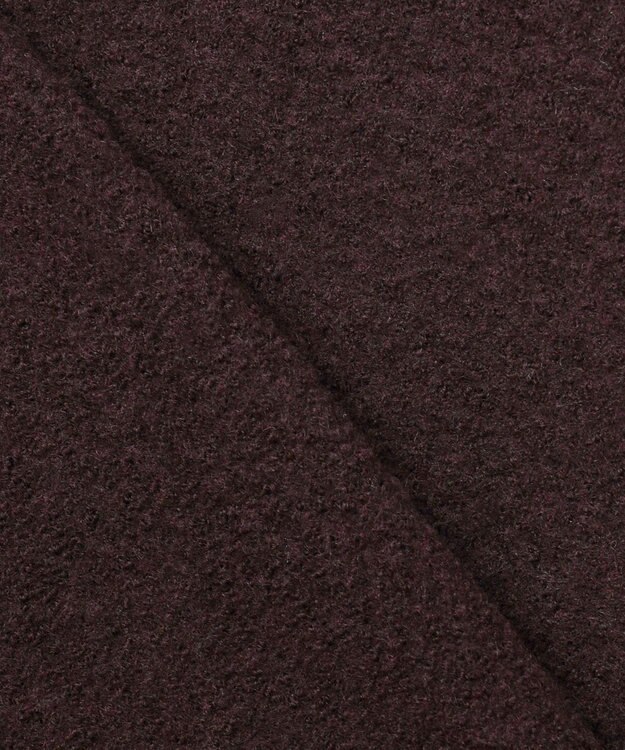 23区 L ボイルドウールコンビ ジップ タートルニット ダークブラウン系