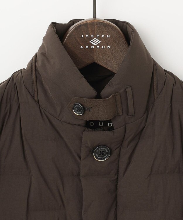 JOSEPH ABBOUD 【インナーダウンとしても対応可】ポケッタブル２WAYストレッチダウン ブルゾン ダークブラウン系