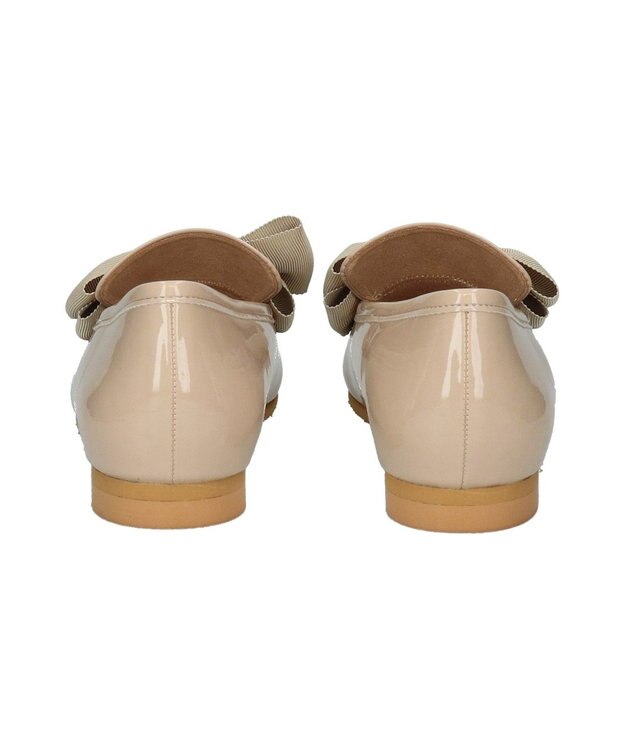 Bridget Birkin 【Bridget Birkin】ラウンドリボンローファー ベージュエナメル