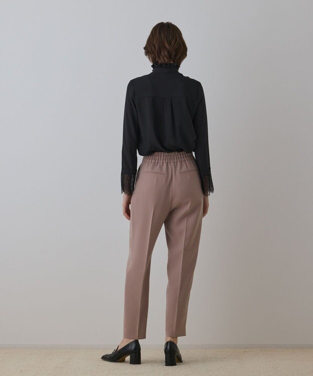 GRACE CONTINENTAL ハイウエストテーパードパンツ ピンク