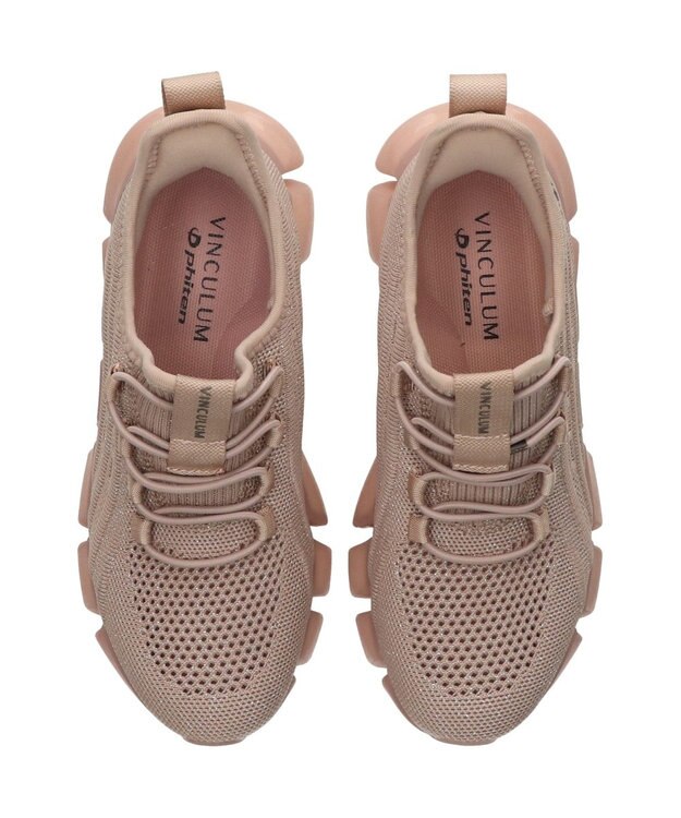 Bridget Birkin 【VINCULUM×phiten】アクティブコラボニットスニーカー ピンク雑材