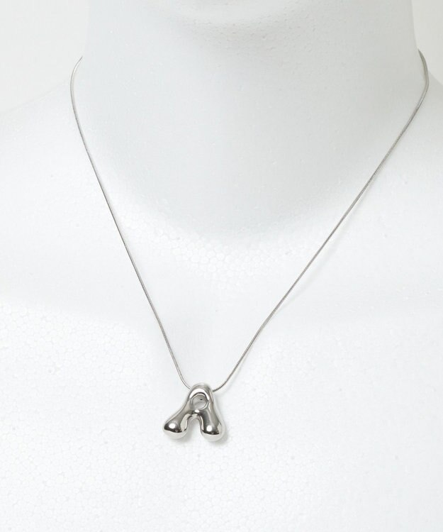 WEGO Lぷっくりイニシャルネックレス 柄1