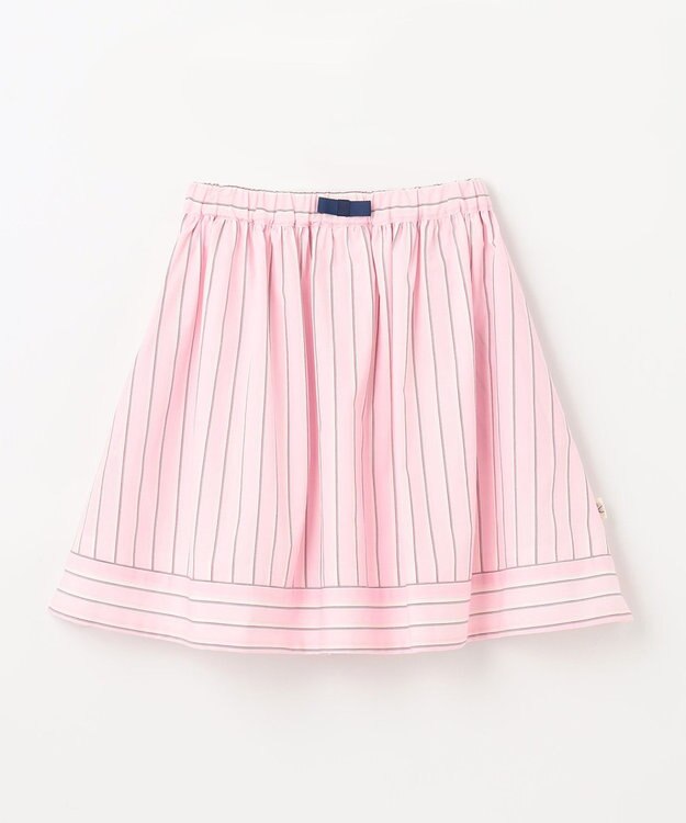 組曲 KIDS 【吸水速乾】【110-140㎝】ストライプ スカート ピンク系1