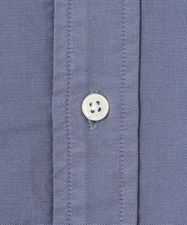 J.PRESS MEN 【オックス ガーメントダイ】バックブルバンドカラーシャツ サックスブルー系