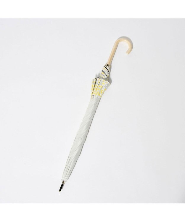 UNBILLION cache nez / 軽量サークルミモザプリントショートパラソル ホワイト