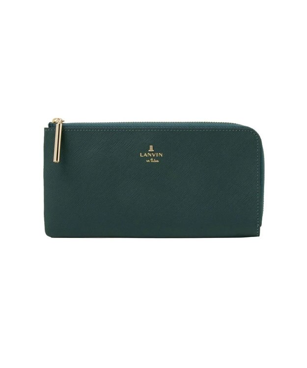 LANVIN en Bleu リュクサンブール Lファスナー長財布 ディープグリーン