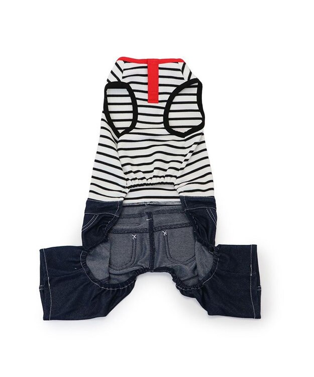 PET PARADISE Lee パンツつなぎ 《鹿子ボーダー》 小型犬 鹿子ボーダー