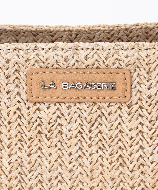 LA BAGAGERIE つまみハンドル　サマー2wayトートバッグ ベージュ