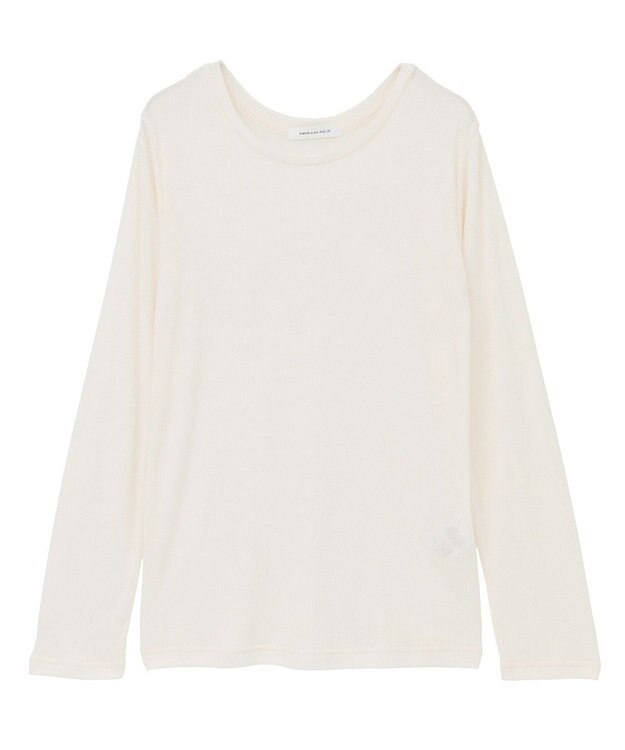 AMERICAN HOLIC シアーリブプルオーバー Ivory