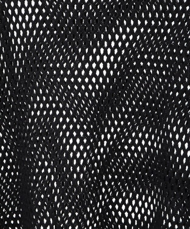 AMERICAN HOLIC 【WEB限定】ランダムロゴメッシュロングTシャツ/チュニック Black