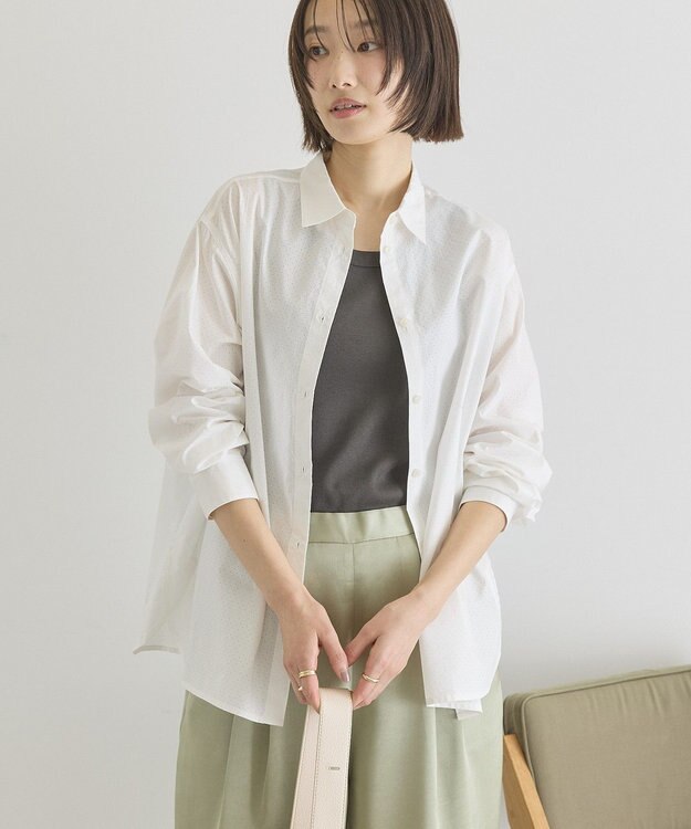 AMERICAN HOLIC パンチングシャツ Off White