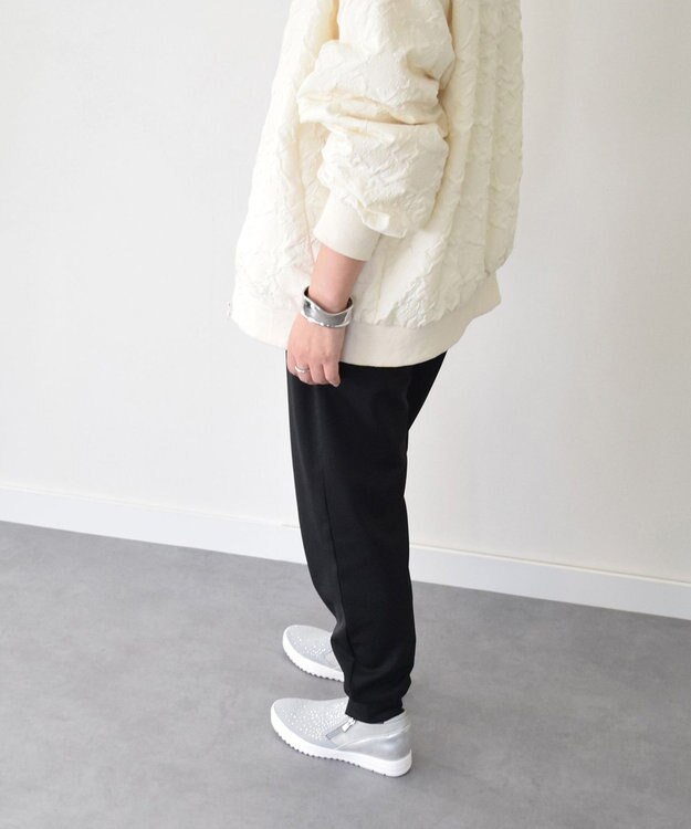 Bridget Birkin 【Round About】ラインストーンインヒールスニーカー ライトグレーコンビ